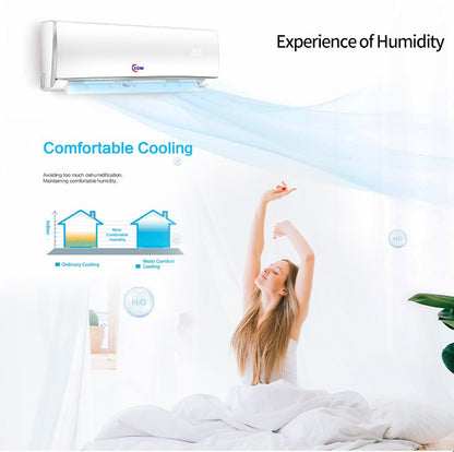Ar Condicionado 12000 BTU, Alta Eficiência e Ultra Silencioso com Golden Fin, Ideal para Quarto, 1.5 HP, 1 Tonelada