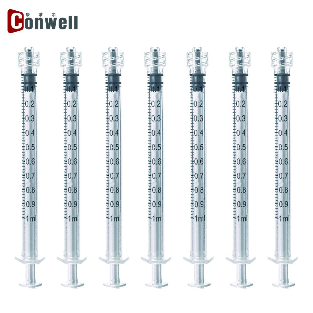 100 unidades Seringa Descartável Luer Lock de 1ml sem Agulha Estéril Embalada Individualmente para Laboratórios Científicos, Aplicador de Cola