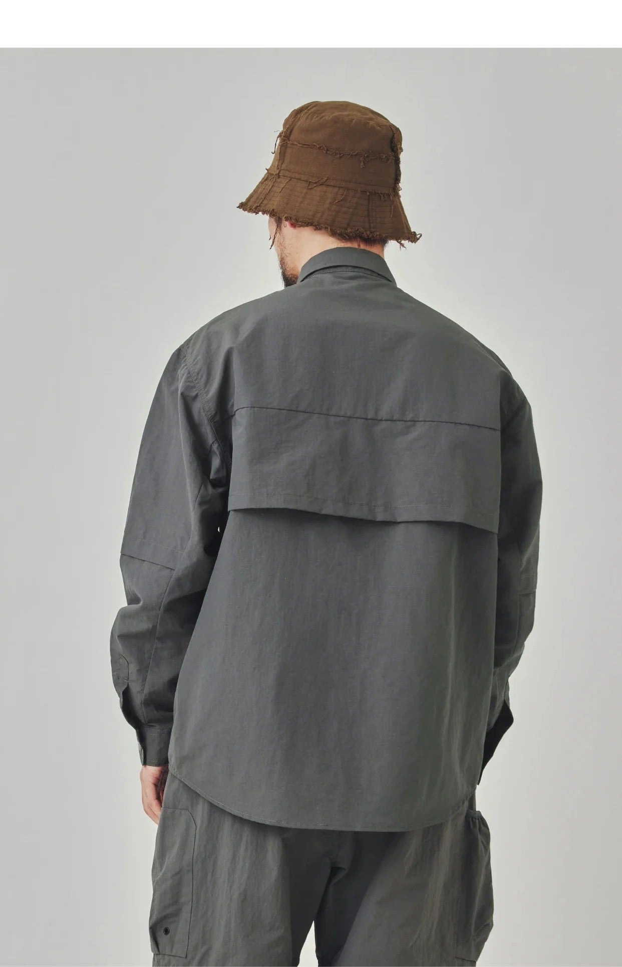 Dry Men Quick Outdoor Waterproof Lightweight Tack Techwear Cargo Shirts Man Streetwear Loose Casual Long Sleeve Oversize Shirt