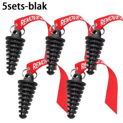 1/3/5pcs Motorcycle Exhaust Pipe Plug Muffler Wash Plug Pipe Protector Motocross Tailpipe Plug Move Blow-Down