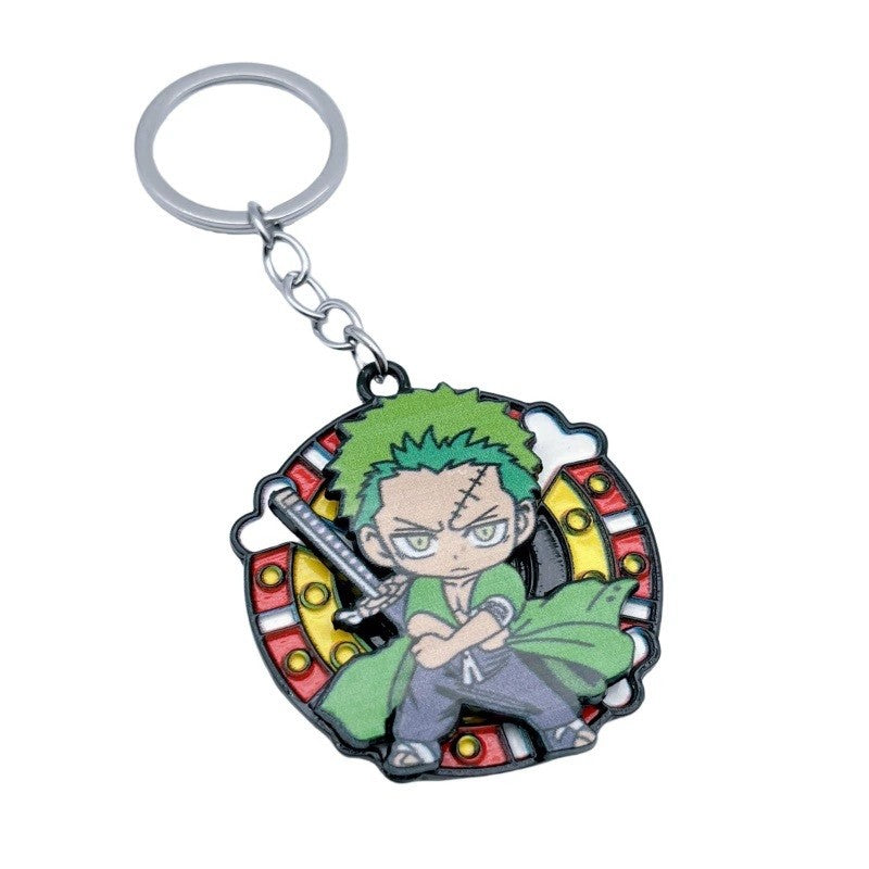 Chaveiros de mochila de anime de One Piece Luffy, Chopper, Zoro, Nami, Sanji, pingentes de chaveiro decorativos de personagens de desenho animado