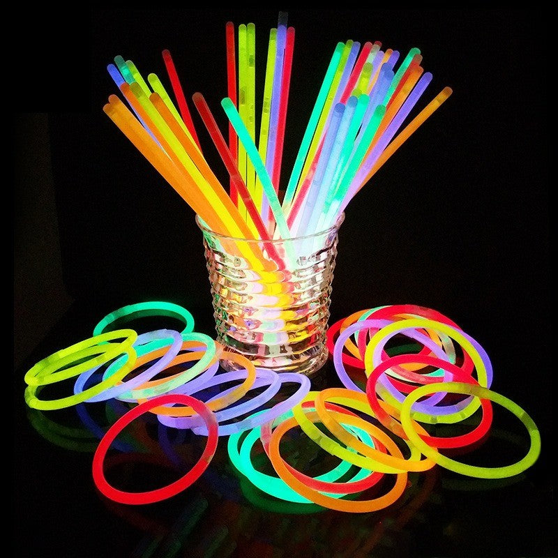 Luminous Colorful Glow Sticks Fluorescence Glowing in The Dark DIY Bracelet Necklace Glowstick Birthday Wedding Party Supplies