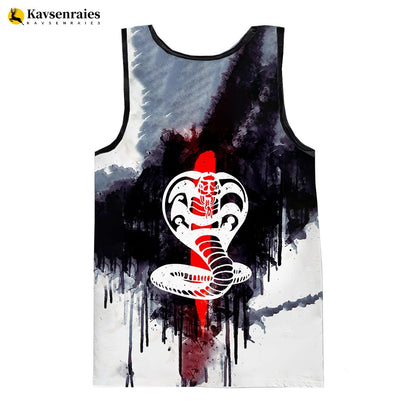 Cobra Kai 3D Print Tank Tops Men Women Summer Fashion Casual Sleeveless Shirts Hip Hop Streetwear Oversized Tops Men's Clothing