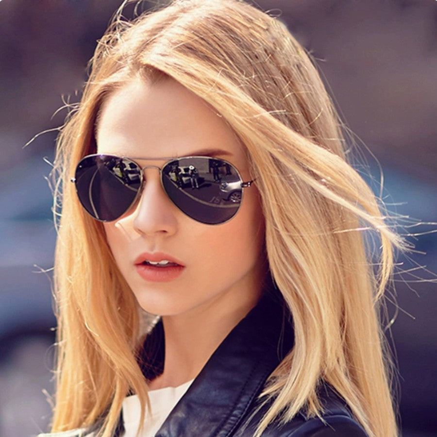 Classic Pilot Polarized Sunglasses Men Luxury Metal Black Aviation Sun Glasses Male Fashion Driving Vacation Shades UV400