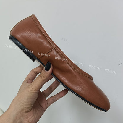 IPPEUM Tabis Shoes Black Ballets Flats Split Toe Women Mary Janes Plus Size 44 Dress Loafers Ballerina Zapato Mujer