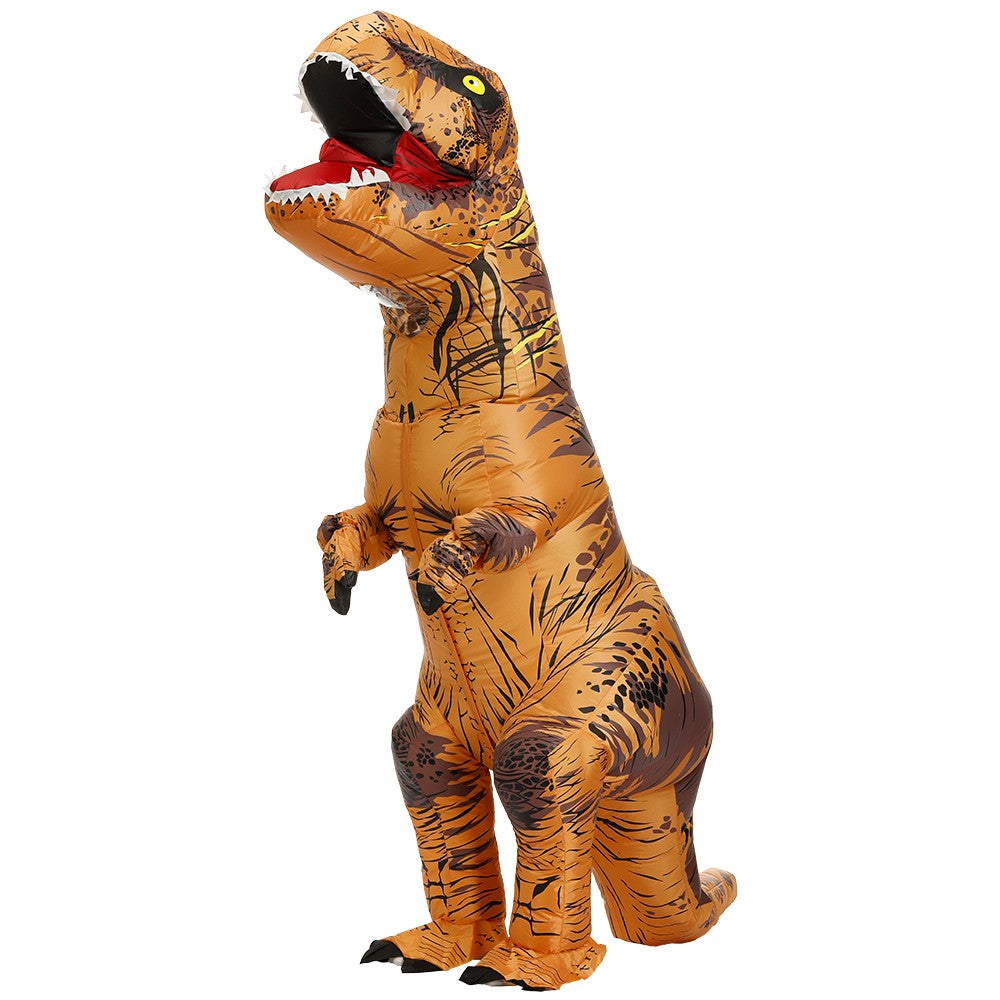 Inflatable T-Rex Dino Dinosaur Costume for Adults, Blow Up Dinosaur Role Play Outfit, Funny Halloween Cosplay Costume for Adult