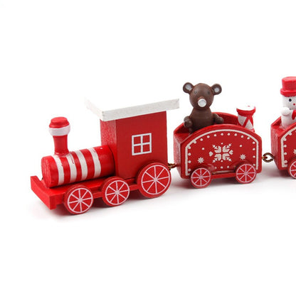 Wooden/Plastic Train Christmas Ornament Merry Christmas Decoration For Home 2025 Xmas Gifts Noel Natal Navidad New Year 2026