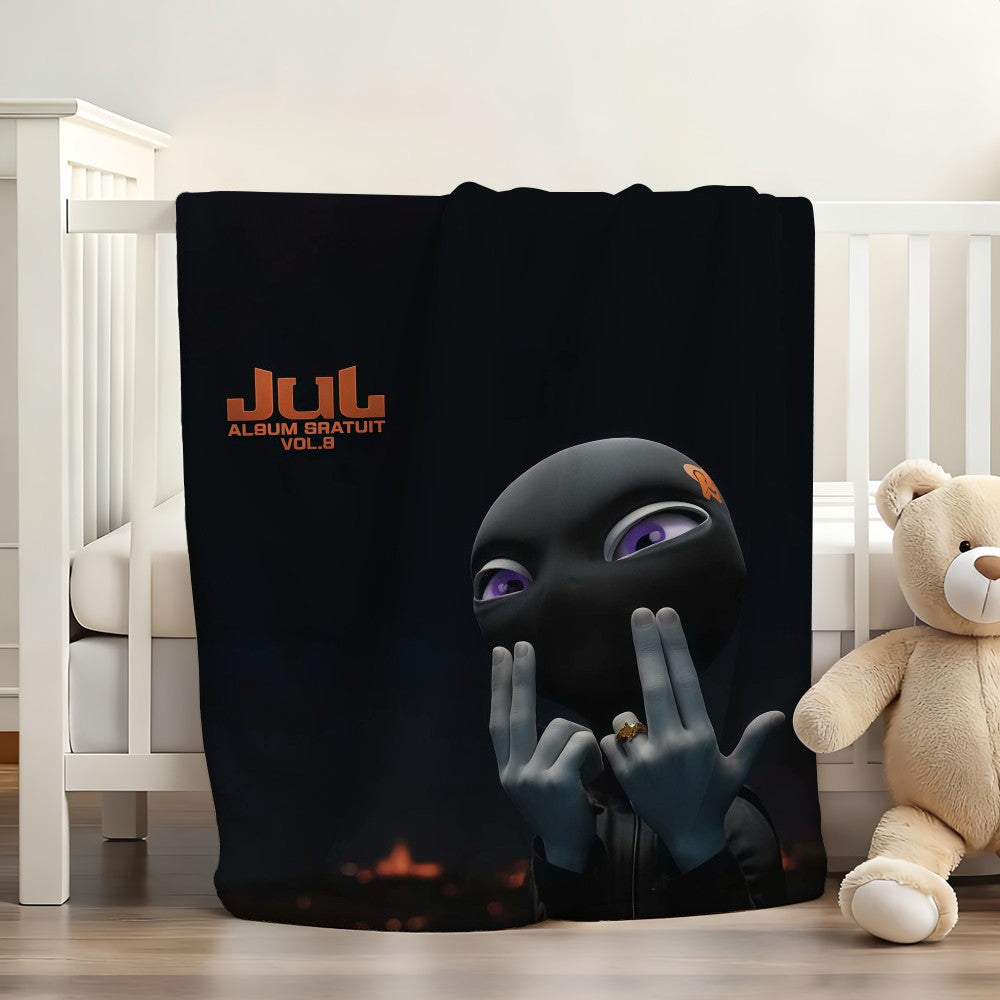 French singer J-Jul Blanket For Sofa Office Bed Plane Travel Sleep Read Relax Camping Soft And Warm