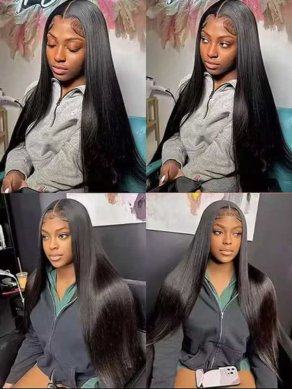 Cabelo Liso Comprido Brasileiro Pacotes 1/3/4 Cabelo Humano Virgem 100% Não Processado Cor Preto Natural 14-42 Polegadas