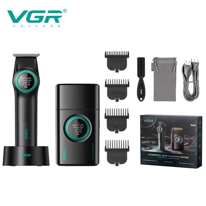 VGR Hair Trimmers Professional Hair Clippers Electric Hair Clippers 0MM Trimmer Reciprocating Mens Beard Trimmers V-977 V-377