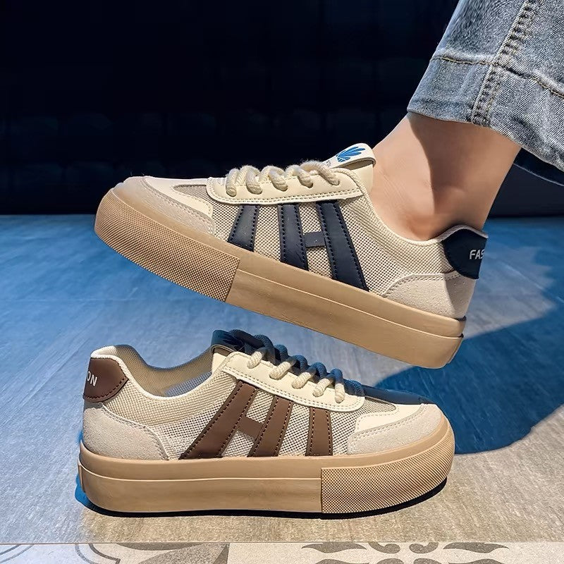 Thick-soled Casual Shoes for Women 2024 Spring and Autumn New Nmesh All-match Breathe Sneakers Comfortable Women Shoes D116