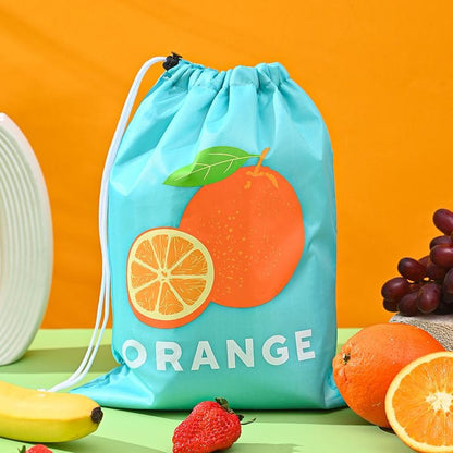 1/3PCS Fruit Vegetable Freshkeeping Bag Banana Storage Bag Vegetable Preservation Anti Ripening Insulated Drawstring Reusable