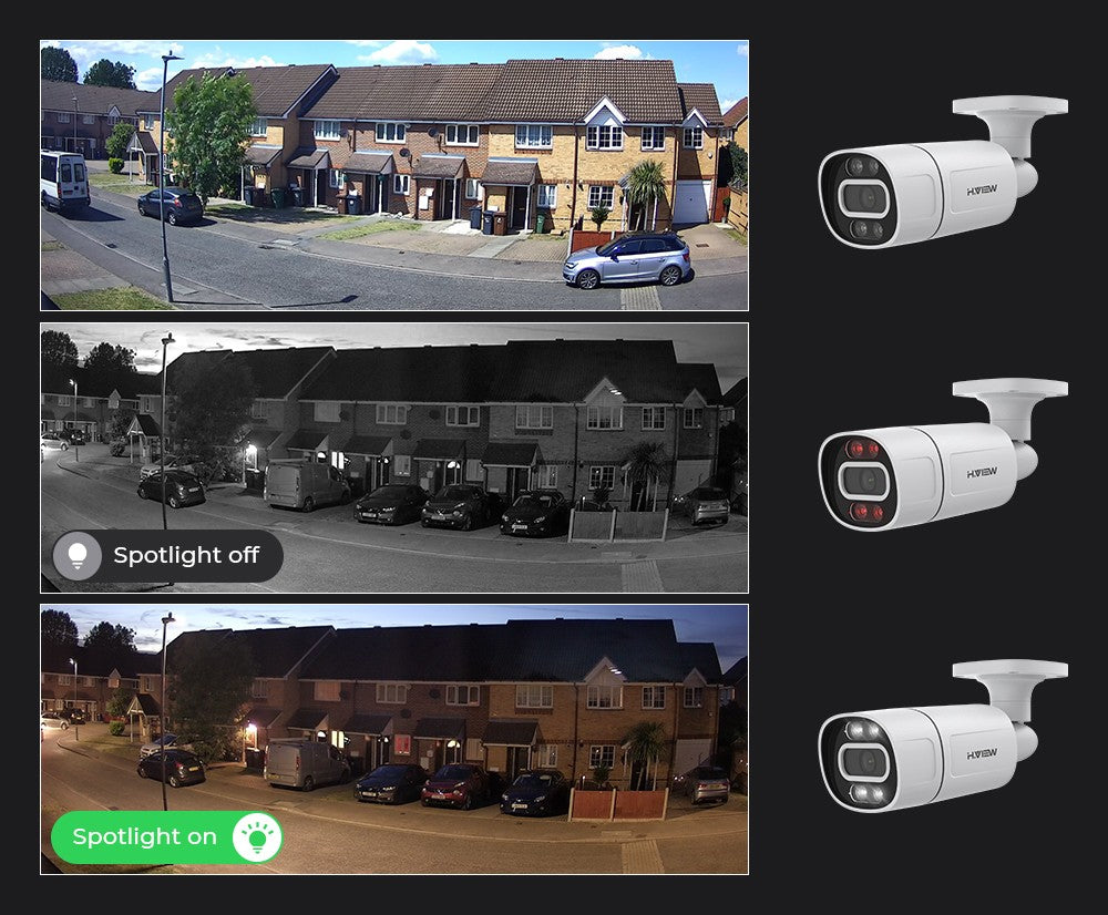 H.View 5Mp 8Mp 4K Ip Camera Poe Ai Face Detection  Cctv Security Cameras H.265 Outdoor Audio Video Surveillance onvif xmeye