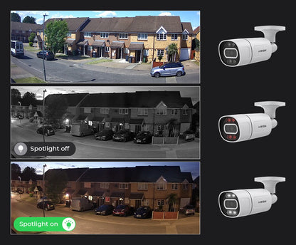 H.View 5Mp 8Mp 4K Ip Camera Poe Ai Face Detection  Cctv Security Cameras H.265 Outdoor Audio Video Surveillance onvif xmeye