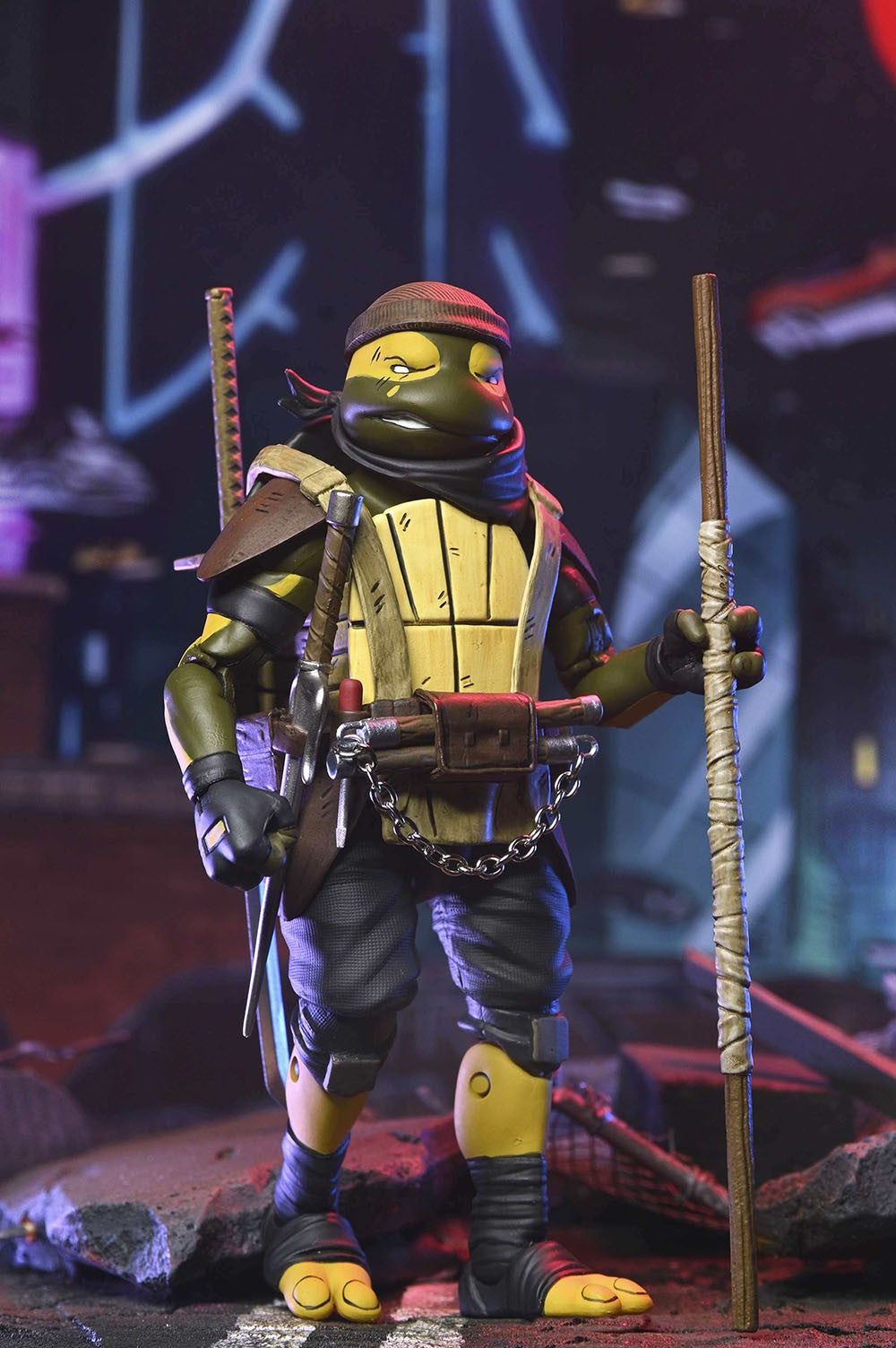 NECA Tartarugas Ninja Mutantes Adolescentes O Último Ronin Ultimate Yi Odyn Moja UnoRe-Evolution Boneco de Ação