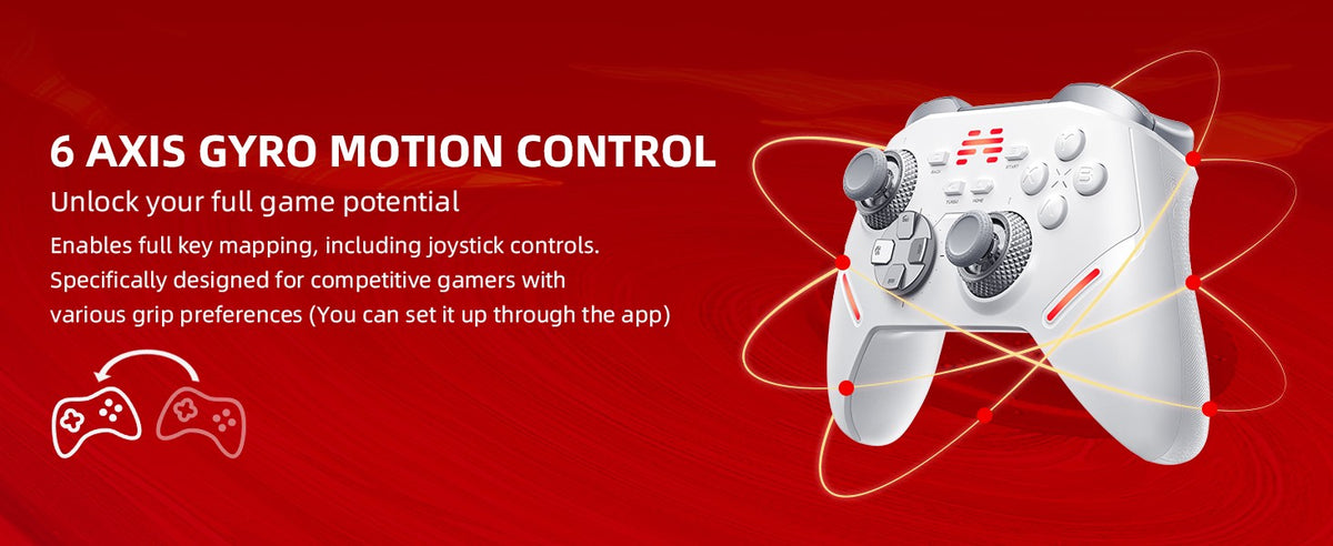 BEITONG KP40 Elite Wireless Controller for PC/Switch/iOS/Android/Steam, Adjustable TMR Joystick, 1000Hz Pro Gamepad