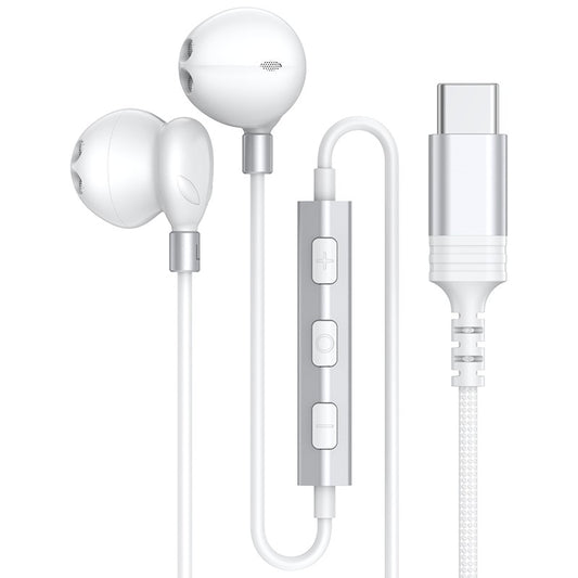 Type-C Wired Headphones For Samsung Galaxy S25 S24 S23 S22 21 Ultra Plus 3.5MM in-Ear Headphone HiFi Bass Stereo Gaming Earphone