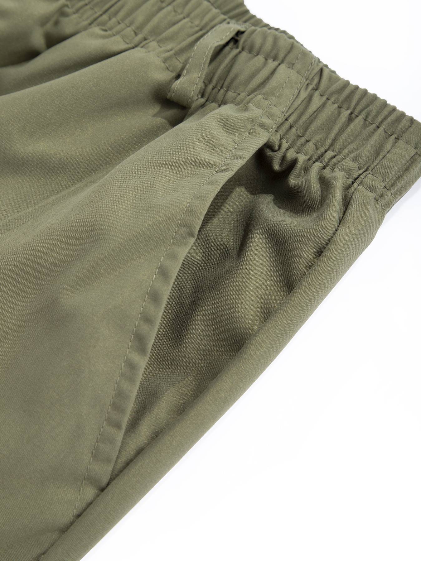 Men's Cargo Pants Sweatpants Outdoor Loose Straight Long Trousers Summer Casual Multi-Pocket Durable Workwear Male Trousers