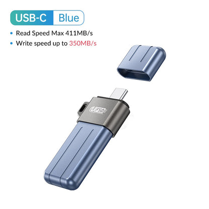 ORICO All Metal 512GB USB Flash Drive 411MB/S Pen Drives 256GB 128GB 64GB USB Stick Type C Pendrives Memory Stick U Disk