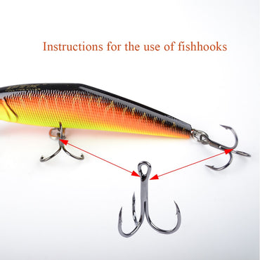 FTK Anzol de Pesca Bass com Três Pontas e Suporte para Isca, Suporte para Isca, Anzol de Isca, Conjunto de Anzóis de Manivela para Amarração de Mosca, Água Salgada, Anzol de Agulha para Pesca