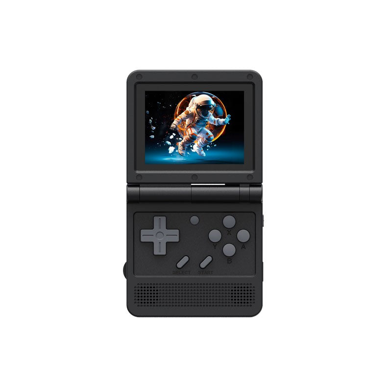 V90 3.0-inch IPS Screen Retro Portable Flip Handheld Control Game Console  55G Open Source Linux  Gifts