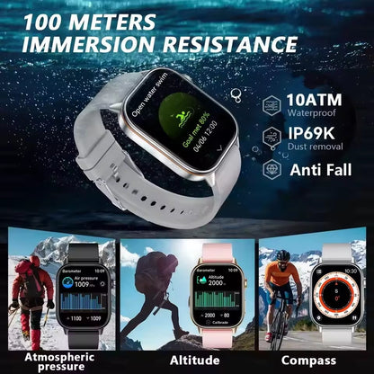 2025 Military GPS Smart Watch Men Flashlight Compass Waterproof Outdoor Sports Tracker Bluetooth Call Smartwatch For Android IOS
