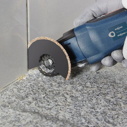 Lâmina de serra oscilante Bosch Starlock ACZ 85 RT3 de metal duro para argamassa + lâminas abrasivas para acessórios de renovação de betão e painéis de cimento
