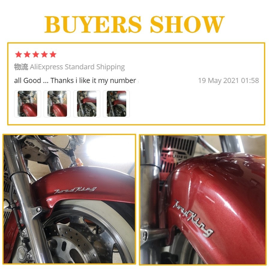 5 PEÇAS/Conjunto Adesivos Decalques para Moto Cromados 3D Emblema Insígnia Aniversário de 110/105 Anos para Harley Davidson Road King FLHRC