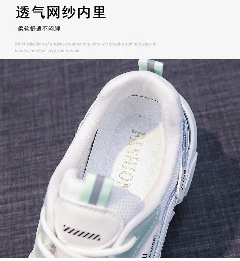 2025 Sneakers Women Platform Flat Shoes Woman Shoes Green Casual Trainers Ladies Chunky Sneakers Women Shoes