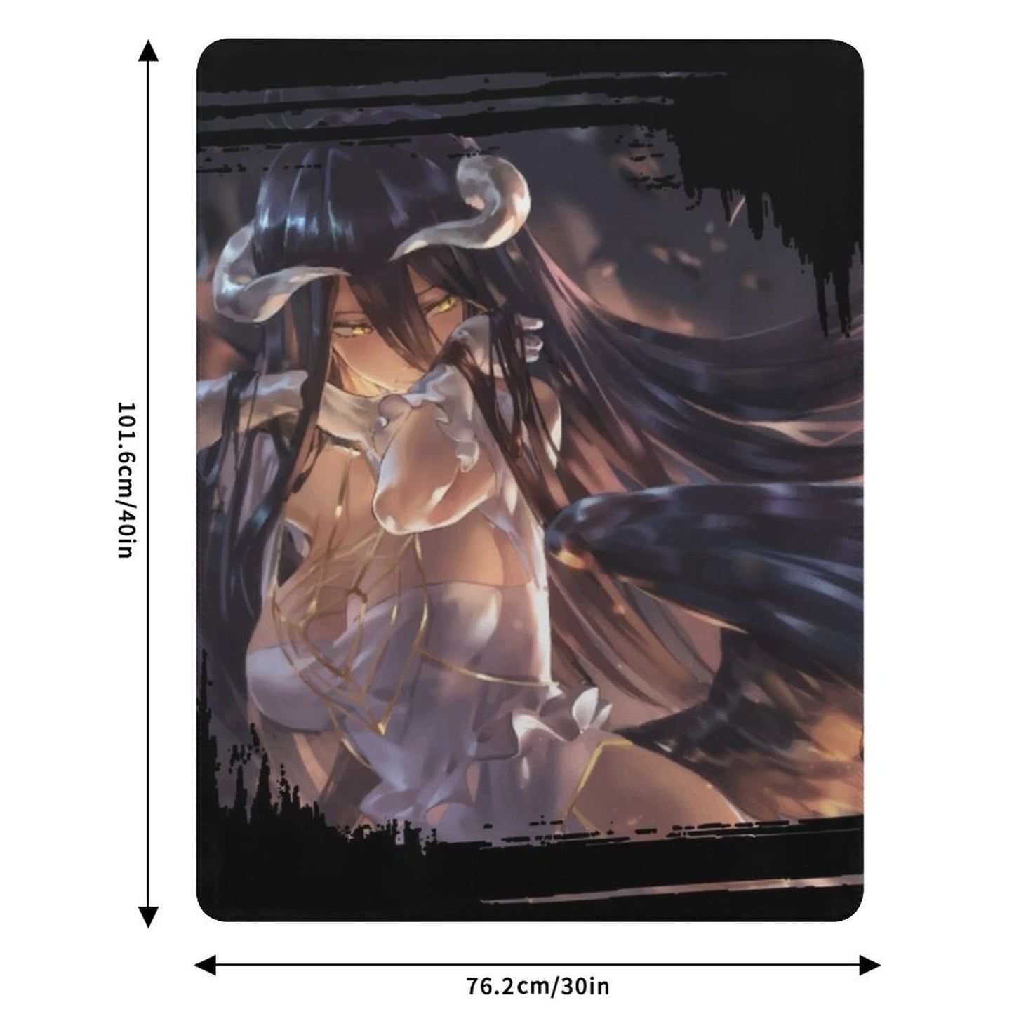 Albedo - Overlord Throw Blanket Single Blankets Sofas Of Decoration Sofa Quilt Luxury St Blankets