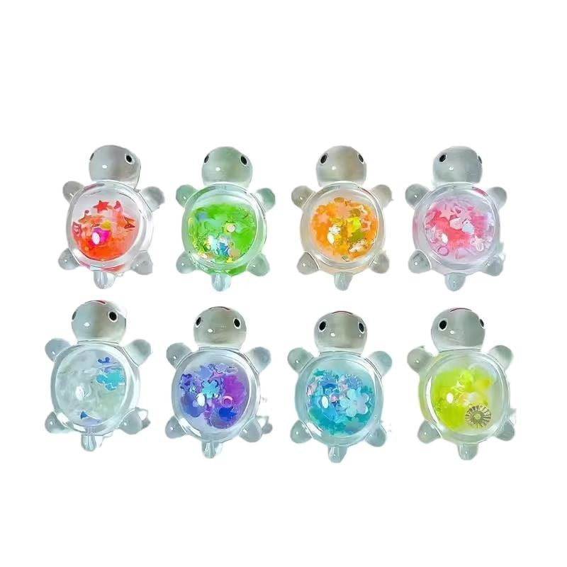 10-50pcs 2025Party Favors Mini Luminous Transparent Turtle Cute Cream Glue Accessories Student Party Desktop Decoration Toys
