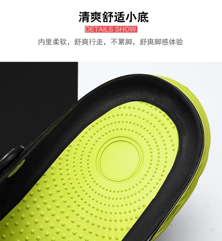2023 Summer Beach Sandals Non-Slip Breathable Men's EVA Clogs Sandals Trendy Garden Holes Shoes Men Flip Flops