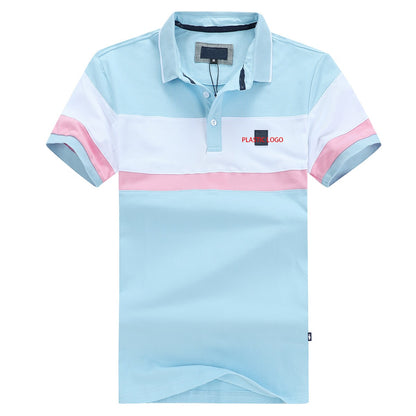 Summer New Short Men's Polo Contrasting Golf Polo for Men Casual Fashion Homme Polo 100%Cotton France Style Tops Size M to 3XL