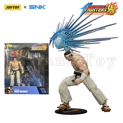 JOYTOY 1/18 Boneco de Ação SNK KOF 98UM Hero Team Kyo Kusanagi Goro Daimon Benimaru Nikaido Anime Modelo