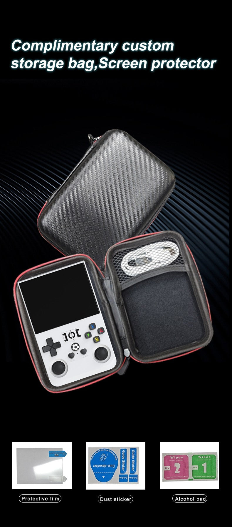 Open Source R36PRO 30000+Games Retro Handheld Video Game Console 3.5 Inch IPS Screen RK3326 Chip Portable Pocket Video Player