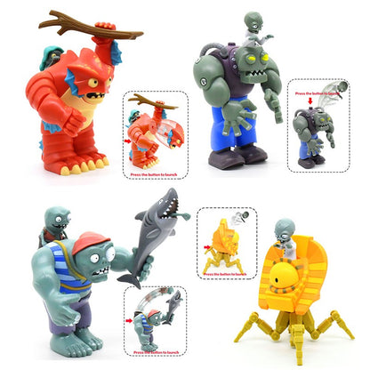 1pcs New PLANTS VS ZOMBIES PVZ Pea Shooter Boss Action Figure Model Toy Dolls Shooting Dave Allstar Toy Kids Gifts For Boys