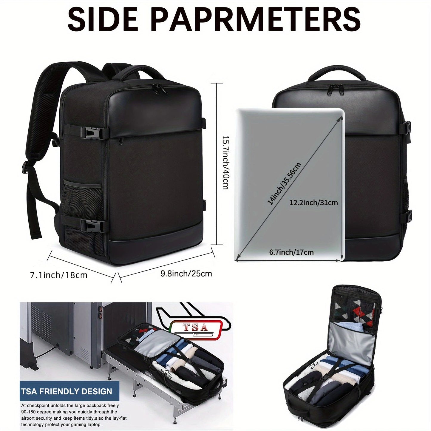 ryanair 40x20x25 and easyjet 45x36x20 Cabin Bag Travel Backpack unisex Laptop Backpack outdoor travel backpack Student.School