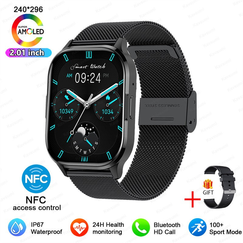 Smartwatch Ultrafino Masculino Feminino Tela Sempre Ativa Pulseira Esportiva Chamada Bluetooth Fashion Smartwatch Saúde Mostrador Personalizado