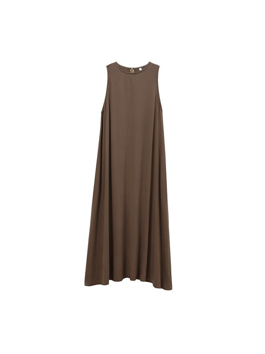 2024 Autumn and Winter New Arrivals Women's Simple Loose Round Neck Sleeveless V
