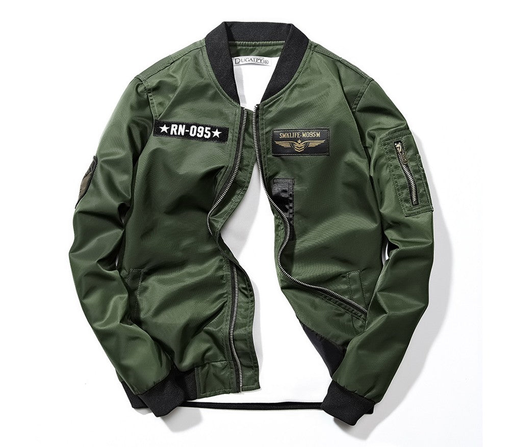 DIMUSI Men's Bomber Jackets Casual Male Outwear Windbreaker Coats Fashion Hip Hop Men Sports Pilot Baseball Jackets Clothing