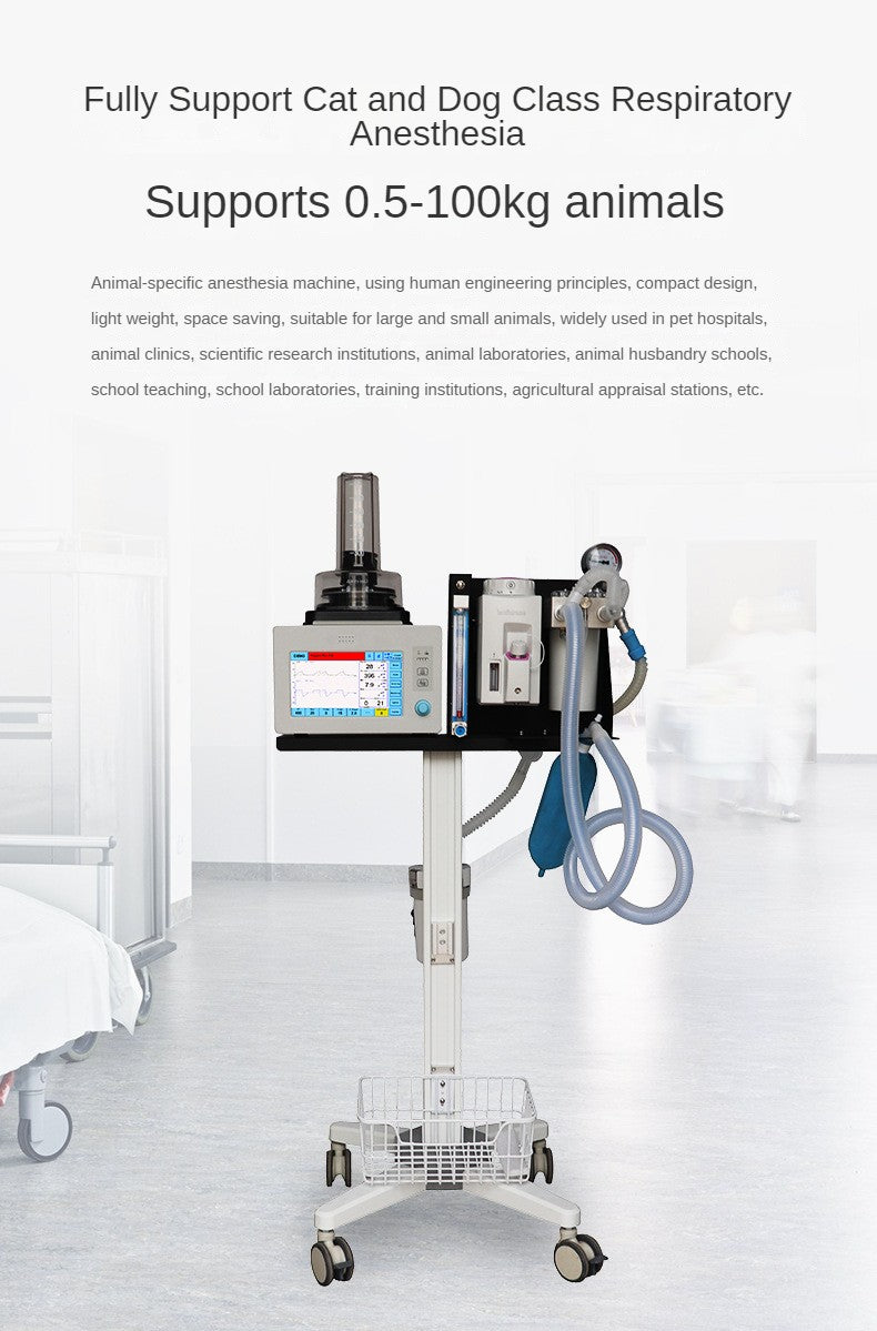 DA1200V2  Pet Veterinary Anaesthesia Respirator Pet Anaesthesia Machine Cats Dogs Respiratory Anaesthesia Machine Aluminium Type