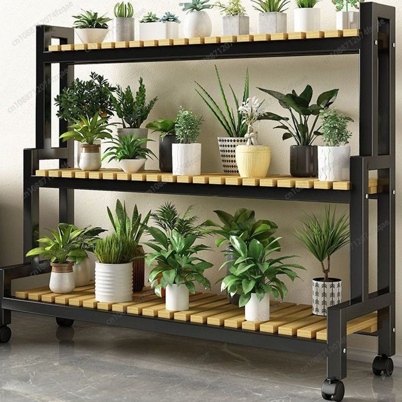 Floor-standing Plant Stand, Flower Stand, Flower Shelf, Planter Rack, Storage Organizer, Display  Garden, Balcony, 2, 3, 4Tier