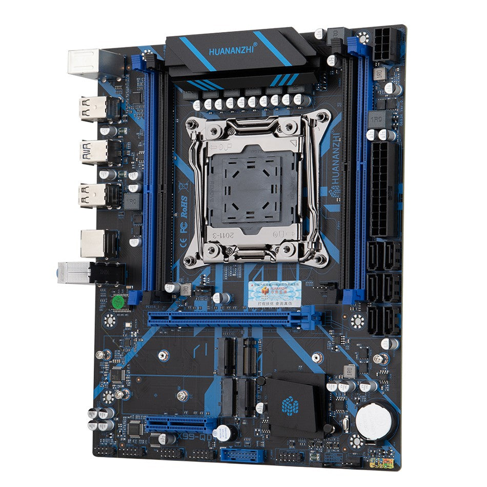Placa-mãe HUANANZHI X99 QD4 LGA 2011-3 Xeon com processador Intel E5-2680 V4 DDR4 Memória M.2 NVME SATA Suporte Non-ECC Combo