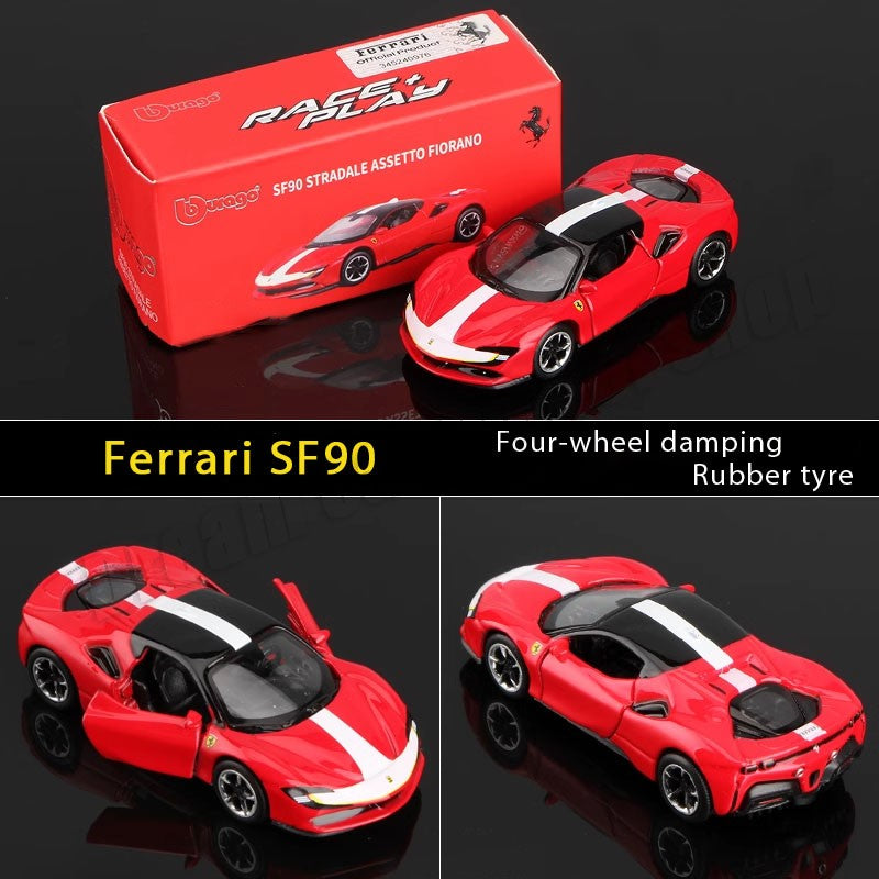 1:64 Bburago Ferrari SP3 812 SF90 F12Tdf F40 488GTB Coleção Modelo de Carro Miniatura Carros Die-Cast Modelos de Carro de Brinquedo Presentes Atacado