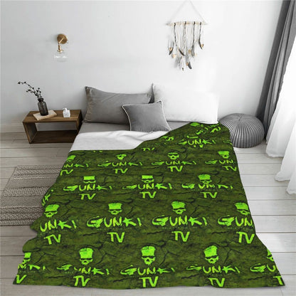 Gunki Fishing Blanket Soft Warm Flannel Throw Blanket Bedspread for Bed Living room Picnic Travel Home Sofa