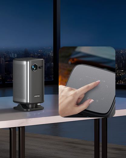 Projetor Portátil Mini BYINTEK P70X com Bateria Integrada Suporte 4K 3D Wifi para Noite de Cinema ao Ar Livre Projetores de Home Theater