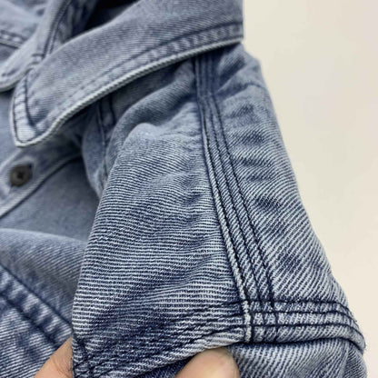 Heavy cargo denim shirt men May Khaki autumn do old retro loose casual plus size shirt coat