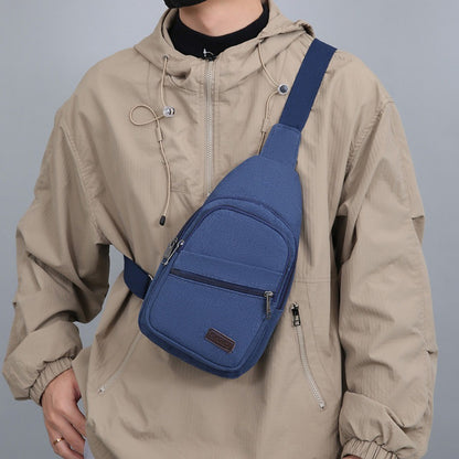 Men's Canvas Crossbody Bag Wear-resistant Outdoor Shoulder Messenger Bag for Travel Sports Daily Casual Durable