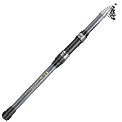 Vara de Pesca Sougayilang Carbon 2.1-3.0m Vara de Pesca Telescópica Vara de Arremesso Portátil para Pesca de Lazer Pesca em Água Salgada