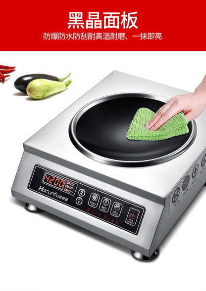 Fogão de indução comercial 3500W côncavo de alta potência fogão elétrico de fritar 4200W wok elétrico fogão de indução